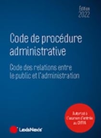 Code de procédure administrative (édition 2022)