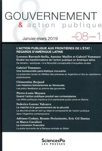 Revue gouvernement et action publique n.8/1