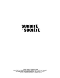 Surdité et société