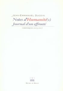 Notes d'Humanité(s) - journal d'un effronté
