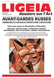 Revue Ligeia n.157/160 : avant-gardes russes