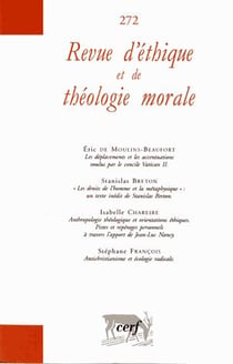 Revue d'éthique et de théologie morale 272