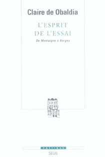 Revue poétique : l'esprit de l'essai - de Montaigne à Borges