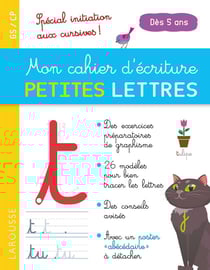 Mon cahier d'écriture petites lettres - dès 5 ans