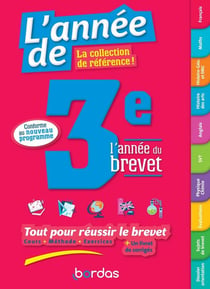 L'année de : brevet : toutes les matières : 3e (édition 2021)