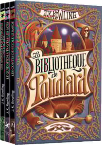 La bibliothèque de Poudlard - le quidditch à travers les âges, les animaux fantastiques, les contes de Beedle le Barde