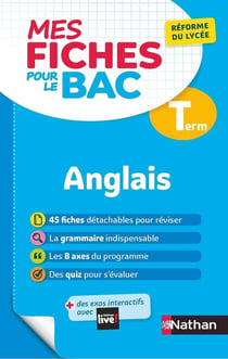 MES FICHES ABC DU BAC Tome 18 : anglais - terminale (édition 2020)