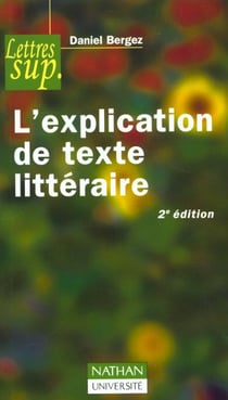 L''explication de texte litteraire