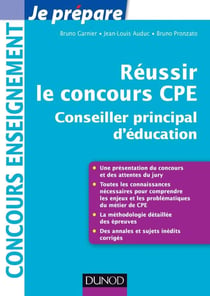 Je prépare - réussir le concours cpe - conseiller principal d'éducation