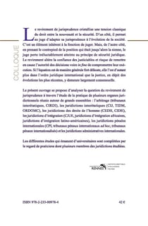 Le revirement de jurisprudence en droit international : actes du colloque de Rennes, 27 et 28 juin 2019