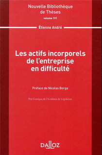 Les actifs incorporels de l'entreprise en difficulté - Volume 191