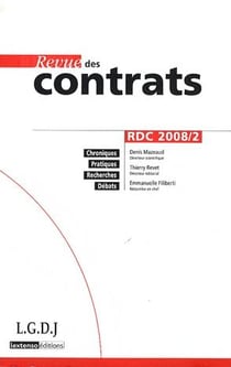 Revue des contrats