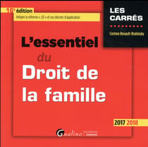 L'essentiel du droit de la famille (édition 2017/2018)
