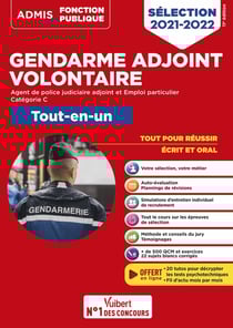 Gendarme adjoint volontaire - gav apja et gav ep - categorie c - tout-en-un - 20 tutos offerts - epr (édition 2021/2022)