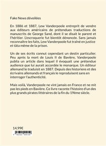 Les impostures littéraires de Lew Vanderpoole, George Sand et Louis II de Bavière : fake news à la Lew Vanderpoole