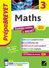 Prépabrevet : Maths - 3e - Contrôle continu & brevet