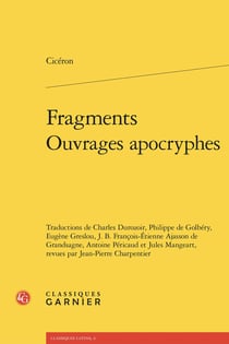 Fragments. Ouvrages apocryphes