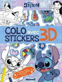 Disney Stitch - Colo avec stickers 3D