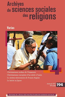 Archives de sciences sociales des religions n.194 : vrias