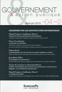 Revue gouvernement et action publique n.4/2 - gouverner par les architectures informatiques