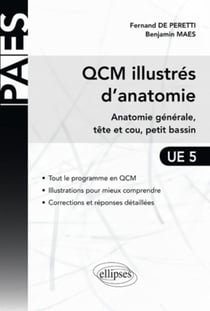 QCM illustrés d'anatomie - anatomie générale, tête et cou, petit bassin