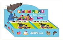 Présentoir plein p'tit loup fête pâques 12 exemplaires