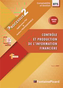 Processus 2 : contrôle et production de l'information financière - BTS CG, 1re année