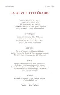 Revue litteraire n 19 octobre 2005 (la)