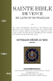 Sainte bible de vence, en latin et en français