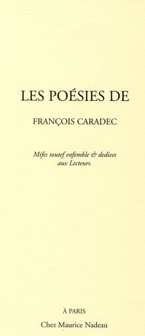 Les poésies