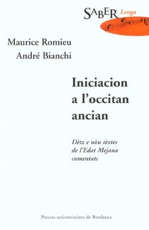 Iniciacion à l'occitan ancian