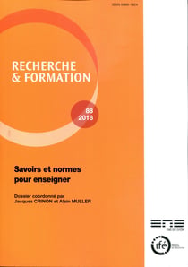 Savoirs et normes pour enseigner (édition 2018)