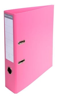 Classeur à levier A4 - Dos 70 mm - Carton - Exacompta - Rose