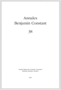 Annales Benjamin Constant n.38