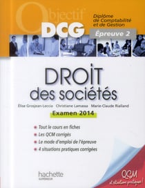 Droit des sociétés - épreuve 2 (édition 2013/2014)