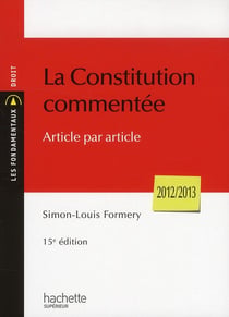 La constitution commentée (édition 2012/2013)