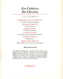 Les cahiers du chemin
