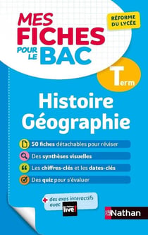 MES FICHES ABC DU BAC Tome 16 : histoire géographie - terminale (édition 2020)