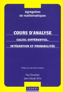 Calcul différentiel, intégration et probabilités