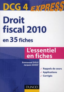 Droit fiscal - dcg 4 (édition 2010)