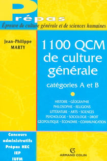 1100 qcm de culture générale - catégories a et b