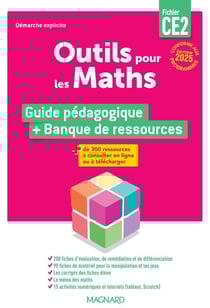 Outils pour les maths : CE2 : Guide du fichier + Banque de ressources (édition 2025)