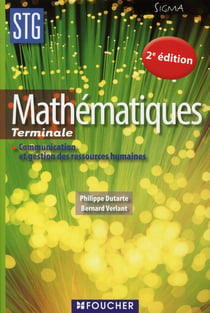Sigma - mathématiques - terminale stg communication et gestion des ressources humaines - ouvrage (2e édition)