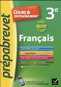 Prépabrevet cours & entraînement - français - 3ème - nouveau brevet
