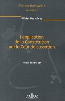 L'application de la Constitution par la Cour de cassation