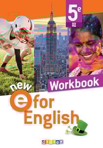 New e for english : anglais - 5e - workbook