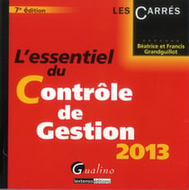 L'essentiel du contrôle de gestion (édition 2013)