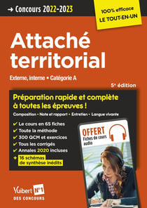 Concours attaché territorial : catégorie A - préparation rapide et complète à toutes les épreuves !
