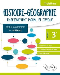 Tout le programme en schémas : histoire-géographie - enseignement moral et civique - brevet 3e