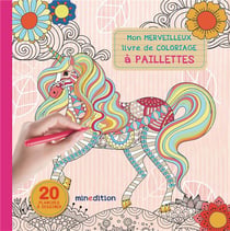 Mon merveilleux livre de coloriage a paillettes